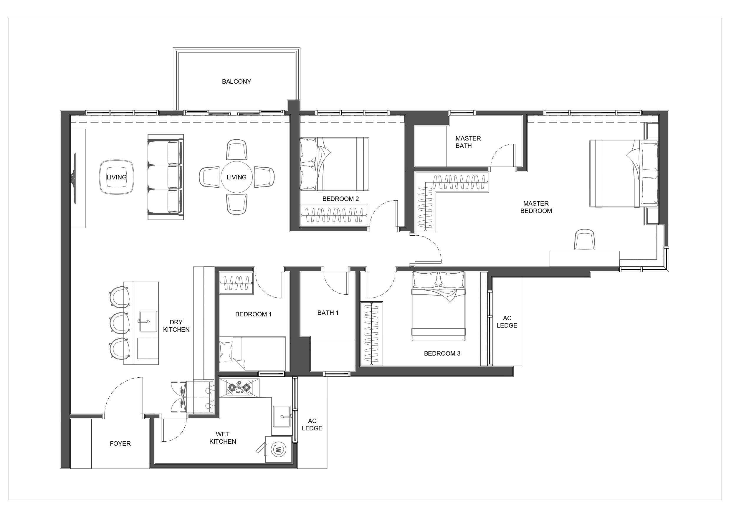 The Muze (Unit A) Floor Plan