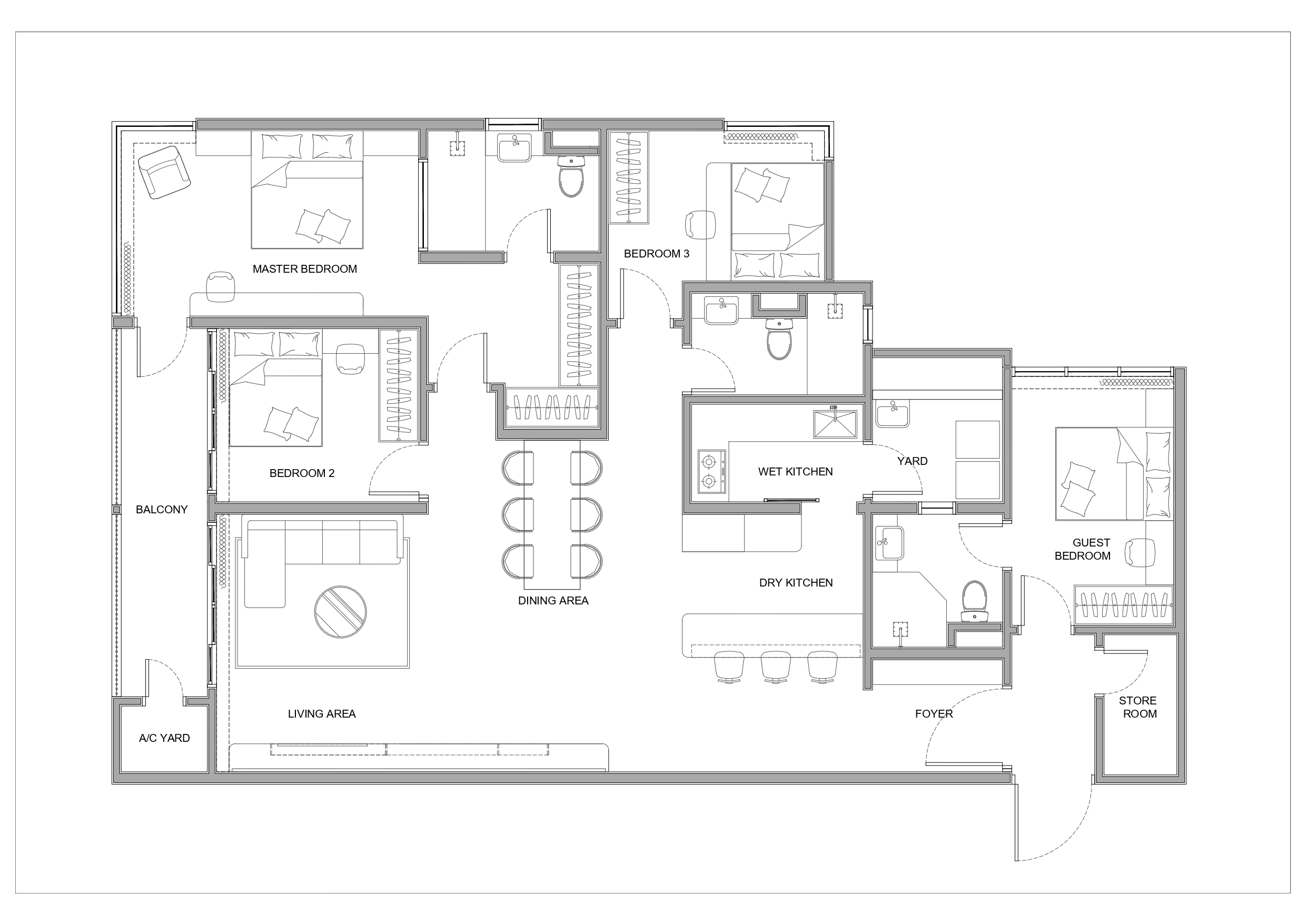 Queens Residences Q2 Floor Plan